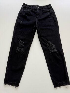 SO Black High-Rise Mom Jeans